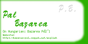 pal bazarea business card